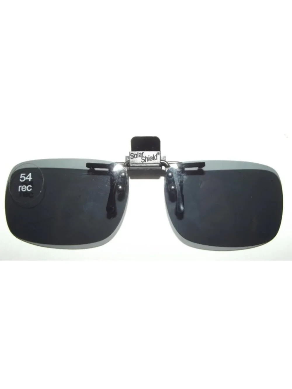 Solar Shield Flip-Up Polarized Sunglasses (lot 3) 54 REC Block UVA gray clip on